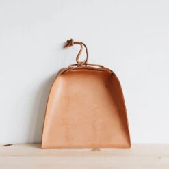 Leather Dustpan - Brown