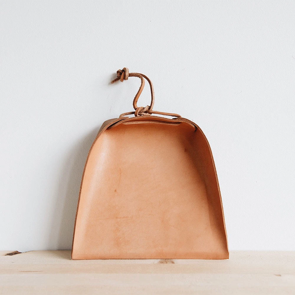 Leather Dustpan - Brown 3 Leather Dustpan - Brown