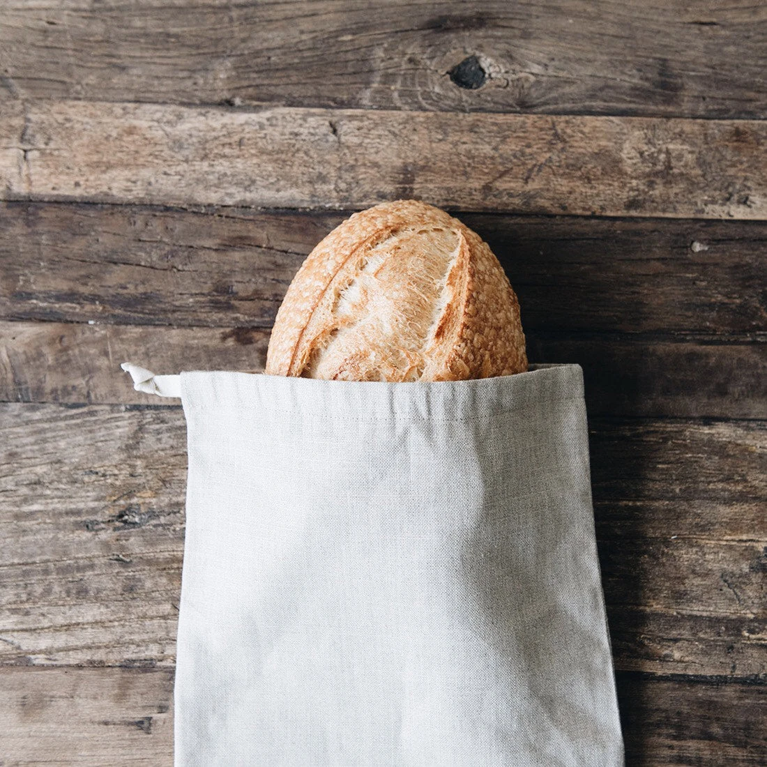 Linen Bread Storage Bag - Loaf 3 Linen Bread Storage Bag - Loaf