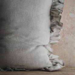 Heavyweight Linen Pillow Cover - Natural -Household Daily Necessities linen ruffle pillow7