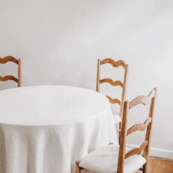 Ruffle Round Tablecloth -Household Daily Necessities linen tablecloth round3