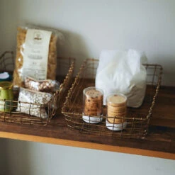 Malleable Brass Wire Storage Basket -Household Daily Necessities malleable brass wire basket2