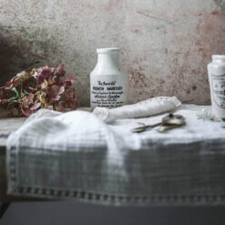 Cotton & Linen Table Throw -Household Daily Necessities natural table throw