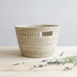 Nina Woven Storage Basket -Household Daily Necessities nina basket medium1 1800x1800 bfb452b5 b5a2 48eb 8b91 f073bbff5299