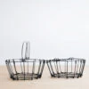 Oval Wire Storage Basket 2 Oval Wire Storage Basket -Household Daily Necessities oval wire basket3