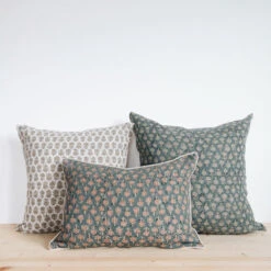 Linen Hand Block-Printed Pillow Cover No. 0271 -Household Daily Necessities pillow cover 272