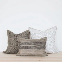 Linen Hand Block-Printed Pillow Cover No. 01212 -Household Daily Necessities pillow set 01213 f9d6b79c 491a 4f6c 99cc a845b126f4cb