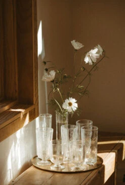 Artisan Brass Tray -Household Daily Necessities ripple ridge glassware4