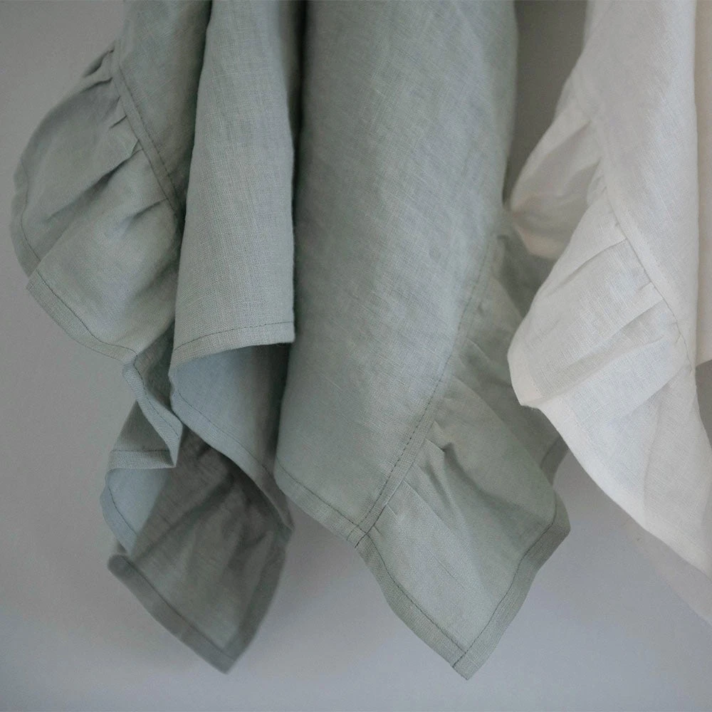 Ruffle Linen Tea Towel 9 Ruffle Linen Tea Towel - Image 7