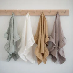 Ruffle Linen Tea Towel