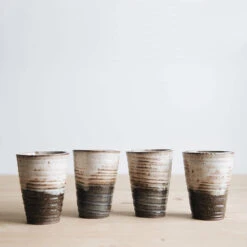 Rustic Ceramic Cup - Set Of 4 -Household Daily Necessities rustic ceramic cup set