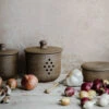 Rustic Ceramic Garlic Keeper -Household Daily Necessities rustic ceramic garlic keeper1