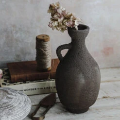 Rustic Textured Vase - Tall -Household Daily Necessities rustic textured vase tall1