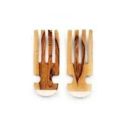 Olive Wood Salad Claws -Household Daily Necessities salad claws bone detail