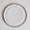 Ceramic Scalloped Plate - Light -Household Daily Necessities scalloped plate white