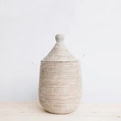 Rosa Storage Basket Hamper - White - Small