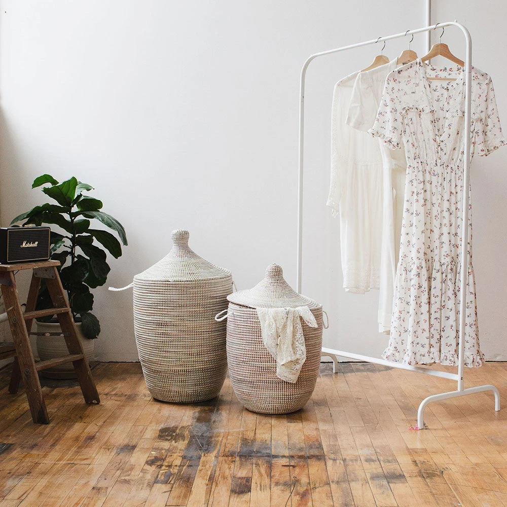 Rosa Storage Basket Hamper - White - Medium 8 Rosa Storage Basket Hamper - White - Medium - Image 6