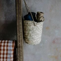 Short Palm Leaf Hanging Basket Set -Household Daily Necessities small hangin basket