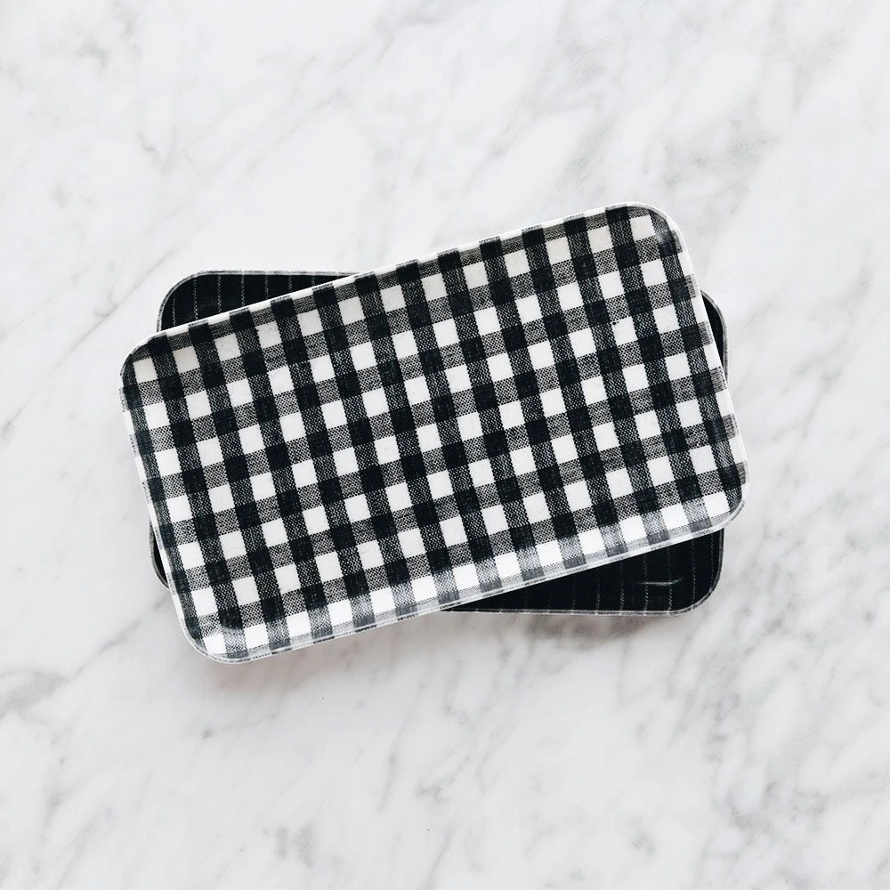 Linen Tray - Small, Indigo 3 Linen Tray - Small, Indigo