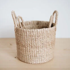 Small Woven Basket Set -Household Daily Necessities small woven basket set1