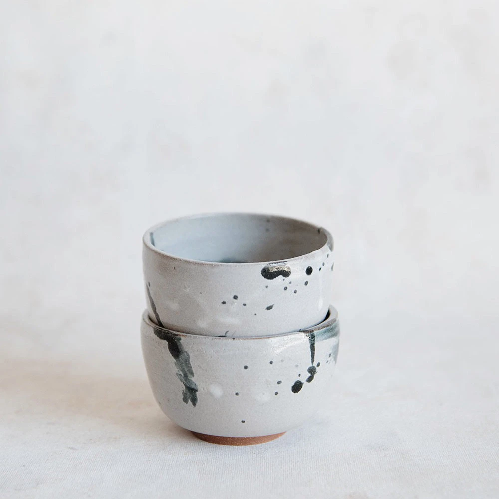 Ceramic Brush Stroke Snack Bowl Set 9 Ceramic Brush Stroke Snack Bowl Set - Image 7