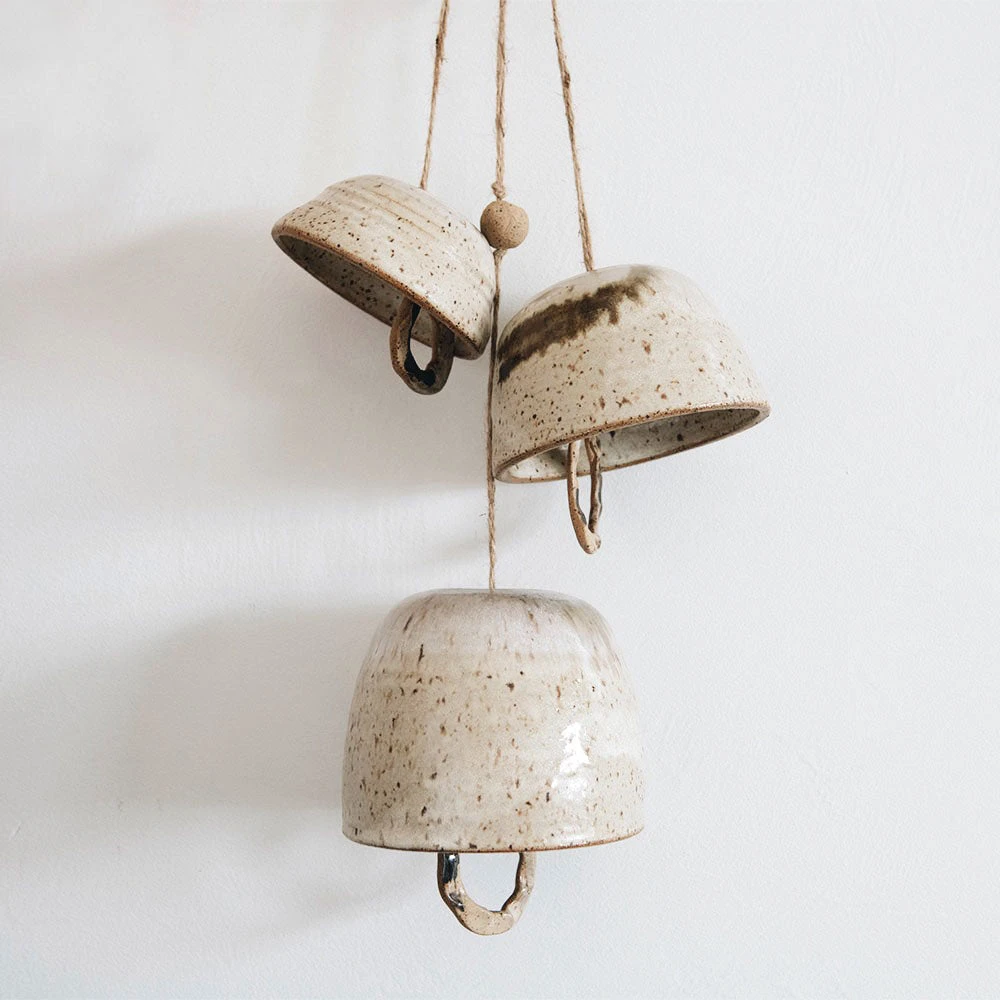 Speckled Stoneware Bell 3 Speckled Stoneware Bell