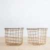 Square Malleable Brass Wire Basket -Household Daily Necessities square brass wire basket3