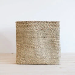 Woven African Iringa Storage Basket - Square -Household Daily Necessities square iringa basket natural
