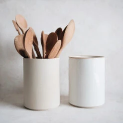 Minimal Stoneware Utensil Crock