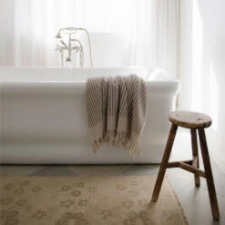 Hand-loomed Turkish Cotton Towel - Taupe Stripes 13 Hand-loomed Turkish Cotton Towel - Taupe Stripes -Household Daily Necessities striped turkish towel1