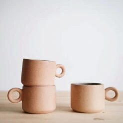 Ceramic Terracotta Cup With Handle