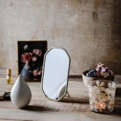 Textured Standing Brass Mirror 11 Textured Standing Brass Mirror -Household Daily Necessities textured standing brass mirror