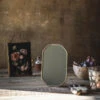 Textured Standing Brass Mirror -Household Daily Necessities textured standing brass mirror3
