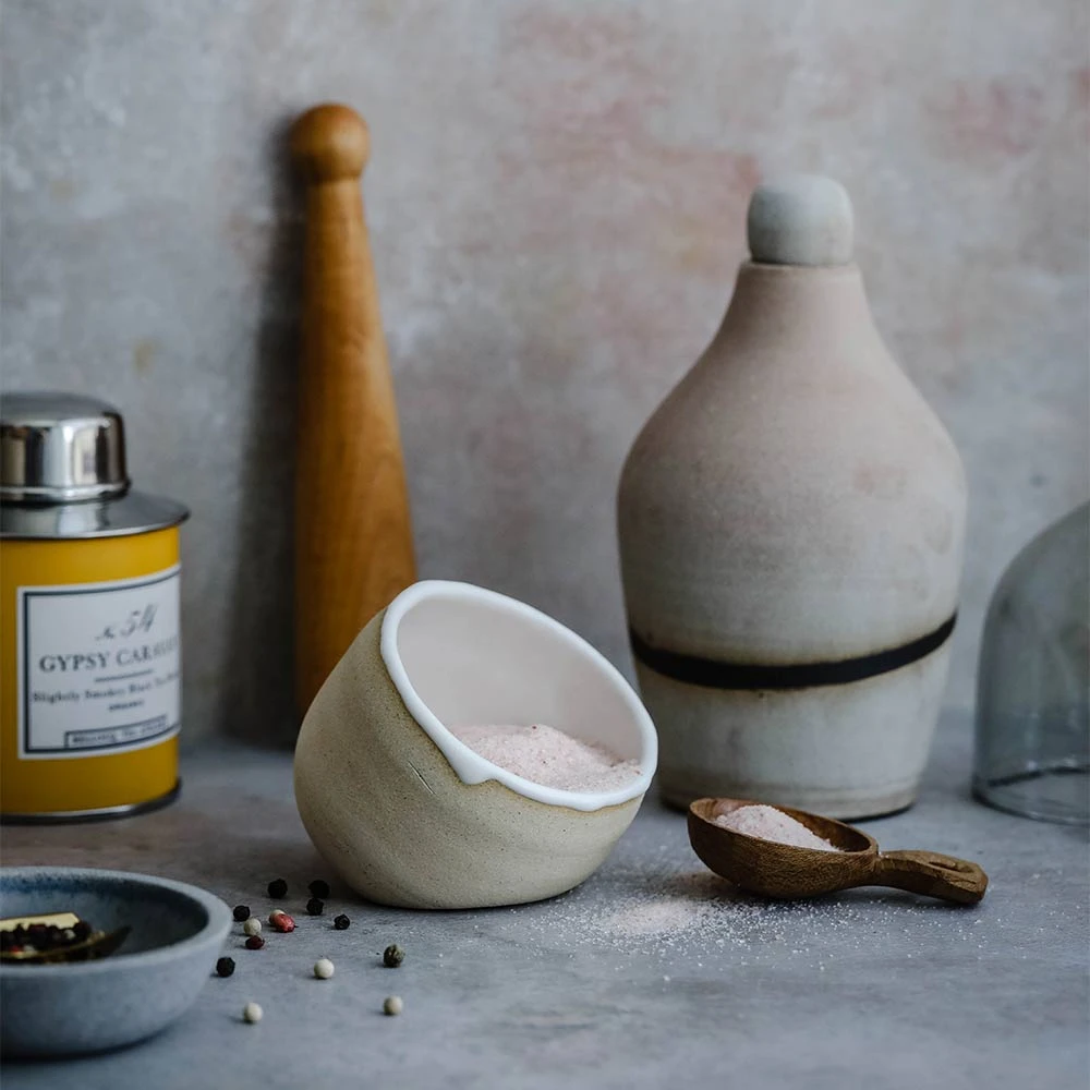 Tilted Ceramic Salt Cellar 4 Tilted Ceramic Salt Cellar - Image 2