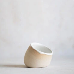 Tilted Ceramic Salt Cellar