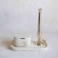 Travertine Vessel -Household Daily Necessities travertine tray2 761137f7 930e 4793 a88e a101b4396b68