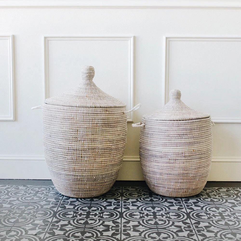 Rosa Storage Basket Hamper - White - Medium 7 Rosa Storage Basket Hamper - White - Medium - Image 5