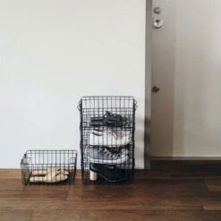 Stacking Storage Basket -Household Daily Necessities wire shoe stacking basket