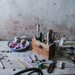 Wood Caddy Organizer -Household Daily Necessities wood caddy organizer5