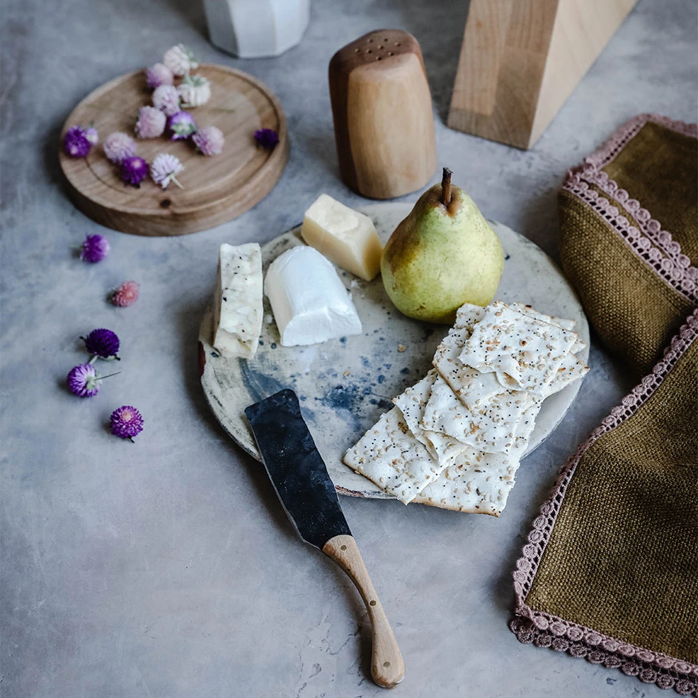 Heavyweight Table Linens With Lace Detail - Mustard 5 Heavyweight Table Linens With Lace Detail - Mustard - Image 3