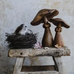 Hand-carved Wooden Mushroom 9 Hand-carved Wooden Mushroom -Household Daily Necessities wooden mushroom3