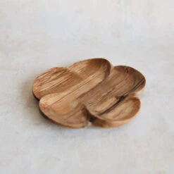 Wild Olive Wood Petal Tray Set -Household Daily Necessities wooden petal tray