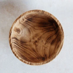 Wooden Ridge Bowl -Household Daily Necessities wooden ridge bowl2