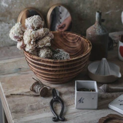 Wooden Ridge Bowl -Household Daily Necessities wooden ridge bowl5