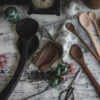 Flat Black Hand Carved Spoon -Household Daily Necessities wooden spoons7 4dcfada6 b1f2 44eb 8330 b2721416e798