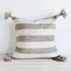 Wool Throw Pillow Cover - Grey Stripes 2 Wool Throw Pillow Cover - Grey Stripes -Household Daily Necessities wool throw pillow natural stripes