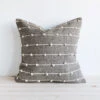 Wool Throw Pillow Cover - Grey Loops -Household Daily Necessities wool throw pillow natural with white poms