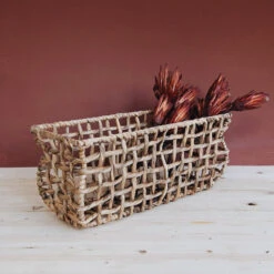 Handwoven Oblong Basket -Household Daily Necessities woven basket tray4 b523eb50 dd4e 47b0 b4b5 138dad98a5c4