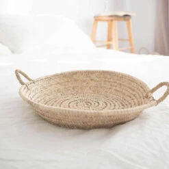 Woven Palm Leaf Tray -Household Daily Necessities woven tray3